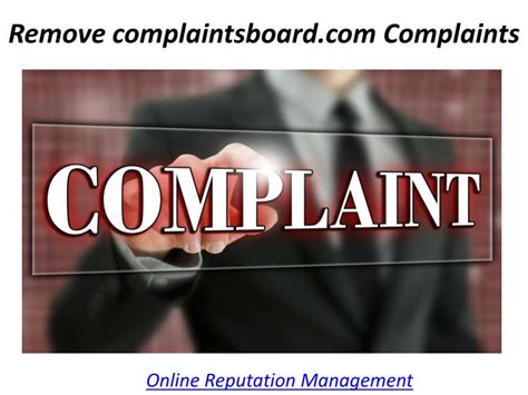 How to remove complaintsboard.com listing 5%